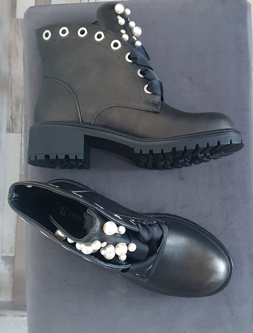 Bottines perles