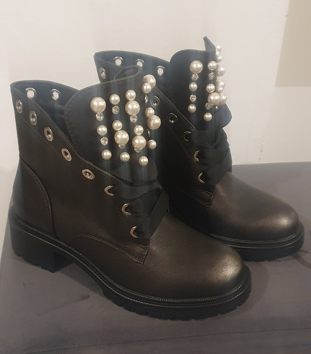 Bottines perles